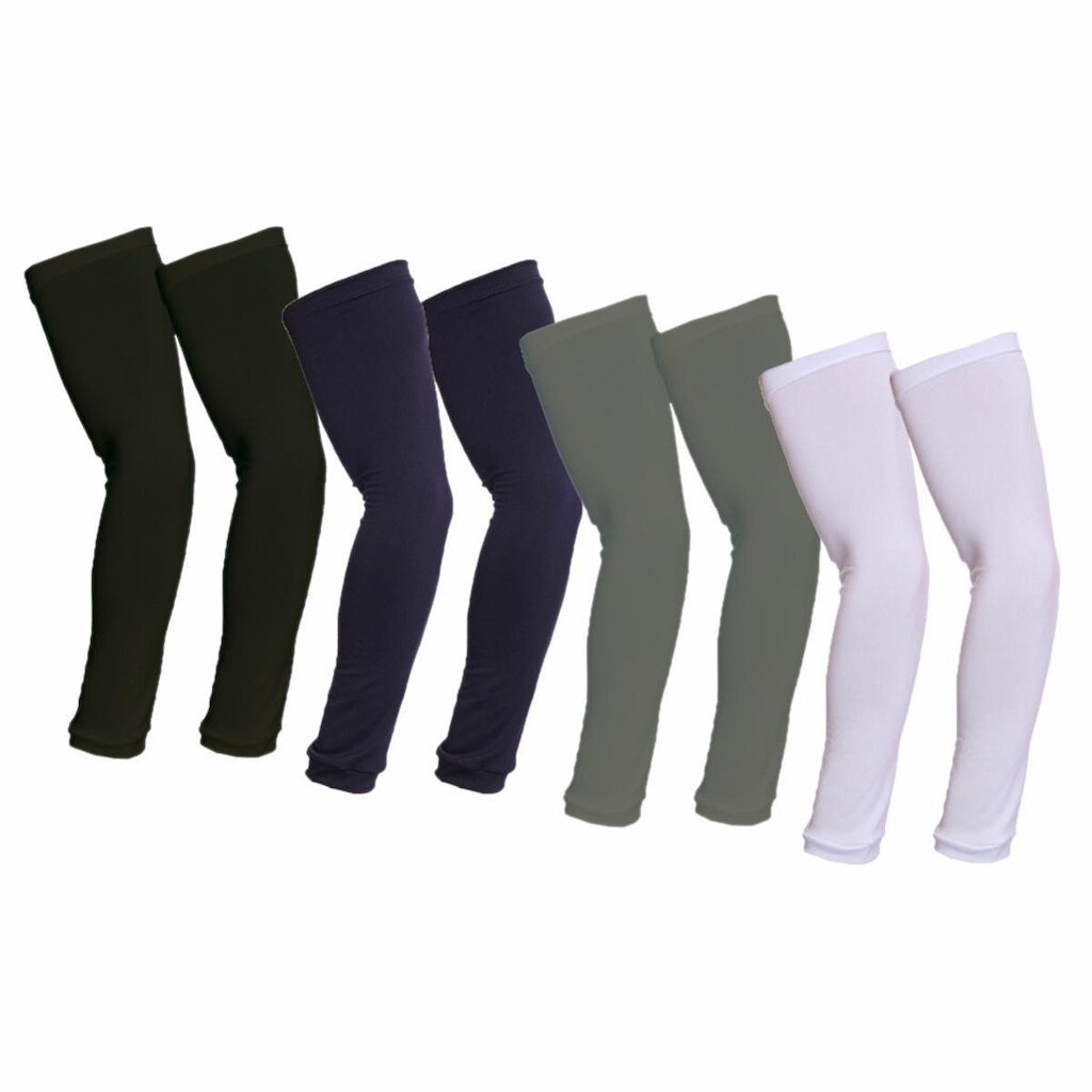 Kit 4 Manguitos Mangas Proteção De Braço Térmico Malha Proteçao Uv