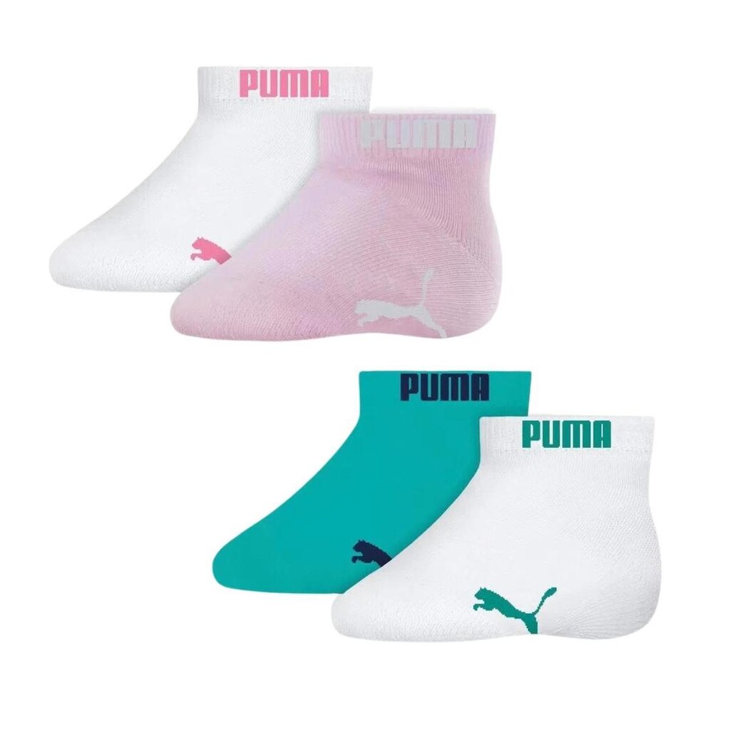 Kit 4 Meias Bebê Puma Menina Cano Baixo Algodão 1700