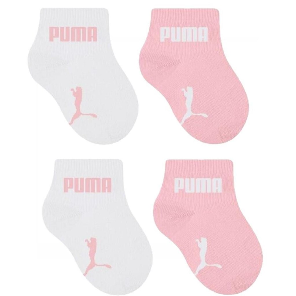 Kit 4 pares de meias Bebê Puma Menina Algodão Ref 1770