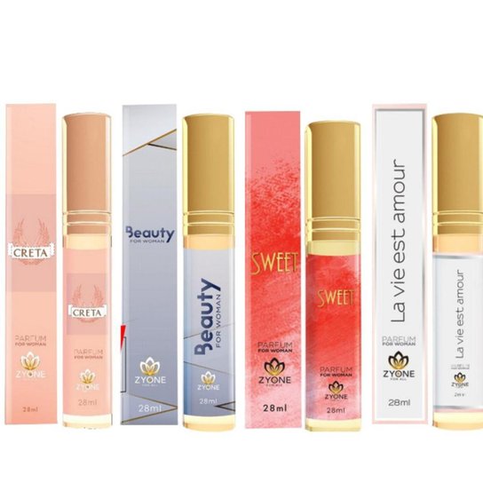 Kit Perfumes Feminino Importados Zyone 28 ml Revenda Pronta