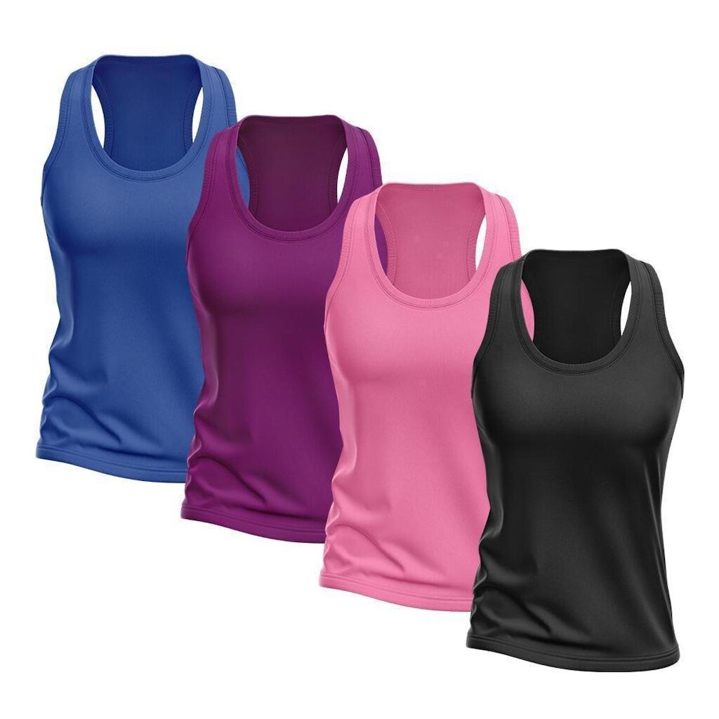 Kit 4 Regata Good Look Nadador Dry Proteção Solar UV Feminina