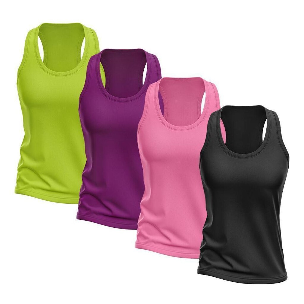 Kit 4 Regata Good Look Nadador Dry Proteção Solar UV Feminina