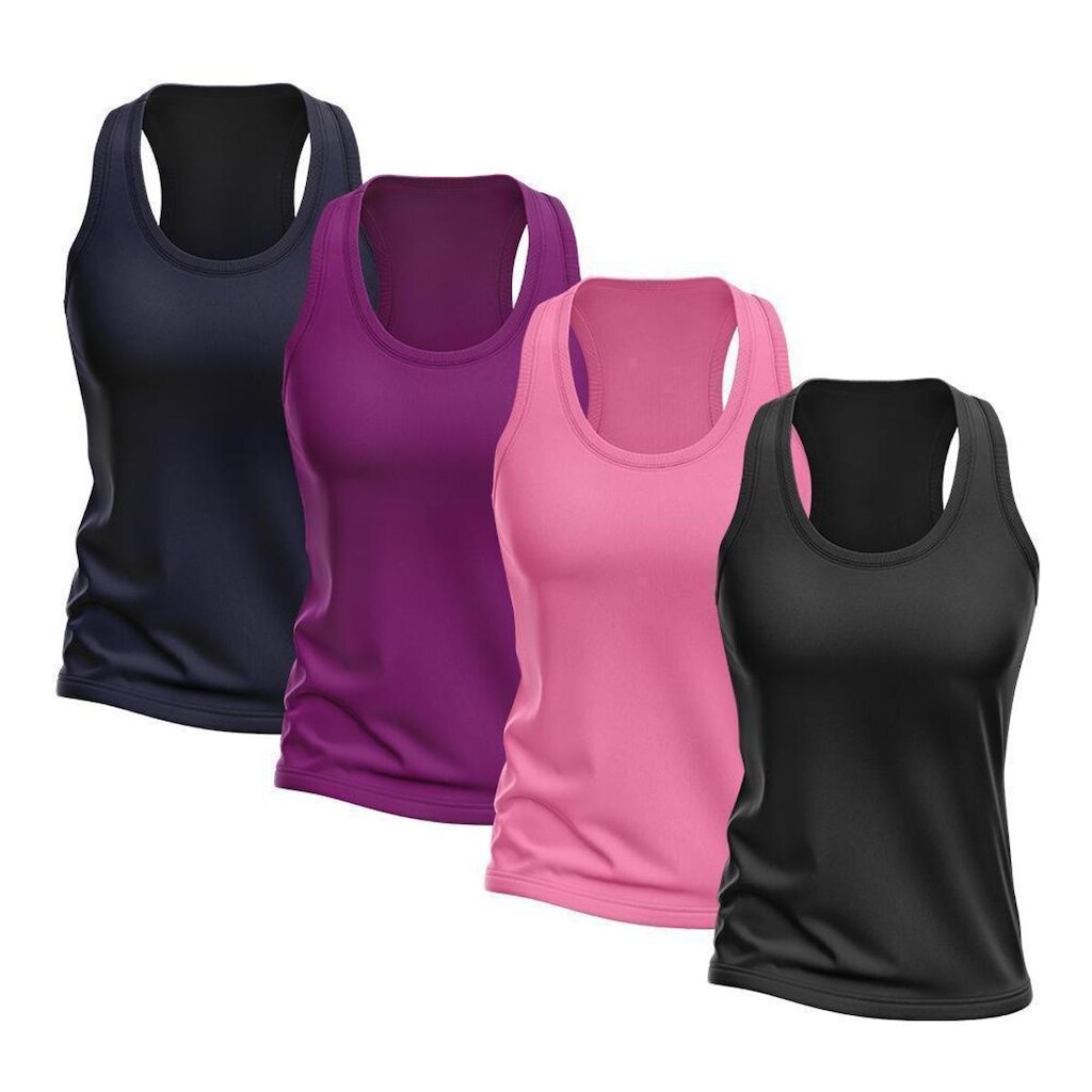 Kit 4 Regata Good Look Nadador Dry Proteção Solar UV Feminina