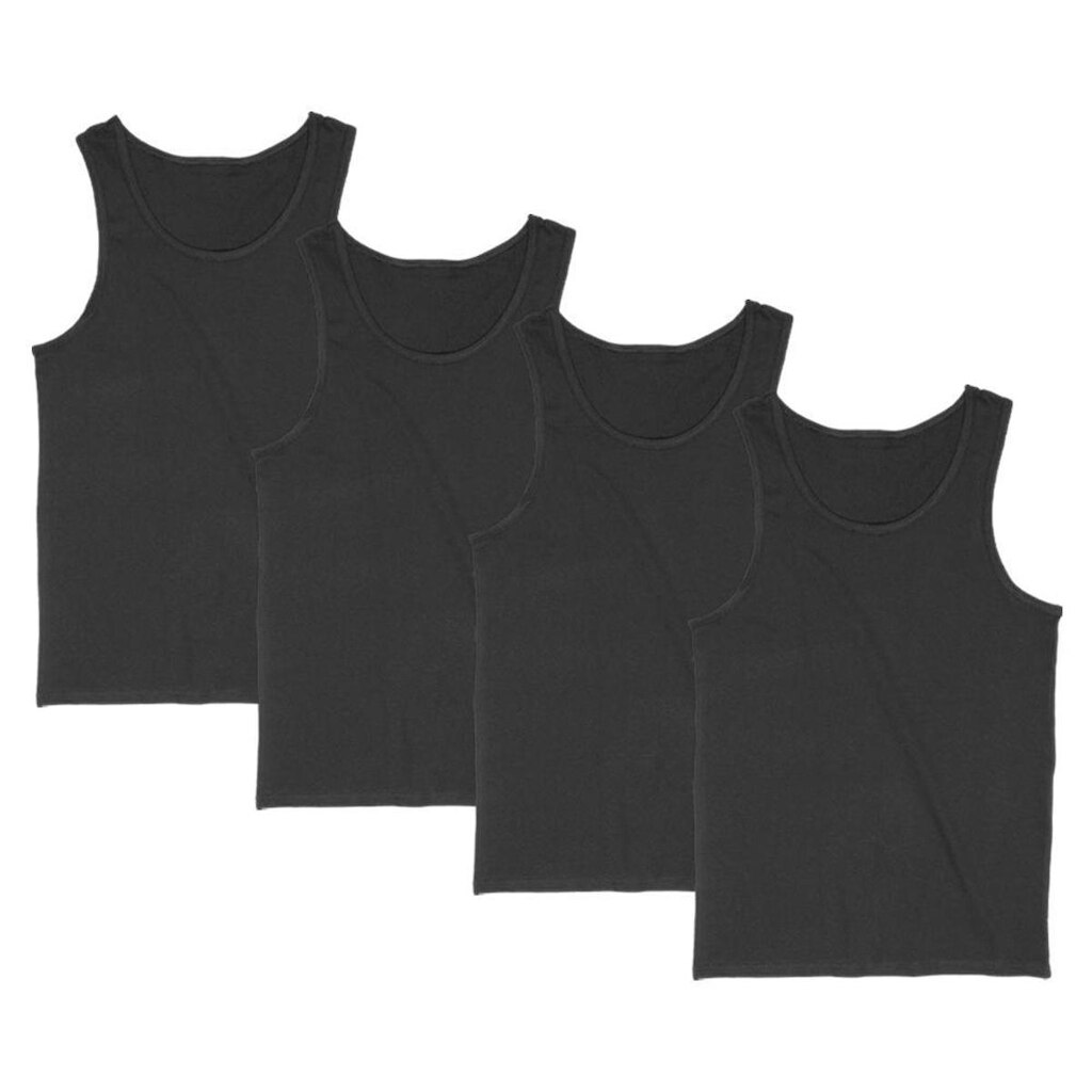 Kit 4 Regata Masculina Camiseta Lisa Básica Algodão Regatas