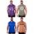 Kit 4 Regatas Longline Machão Com Touca Masculina MXD Conceito Academia Casual - Roxo+Azul