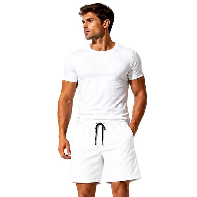 Kit 4 Short Tactel Leve Academia Liso Bermuda Masculina