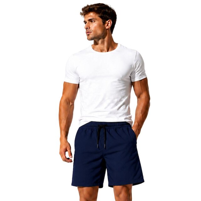 Kit 4 Short Tactel Leve Academia Liso Bermuda Masculina