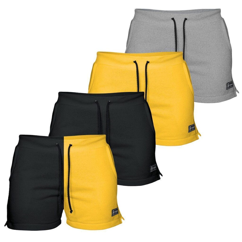 Kit 4 Shorts Calttony Moletom Feminino