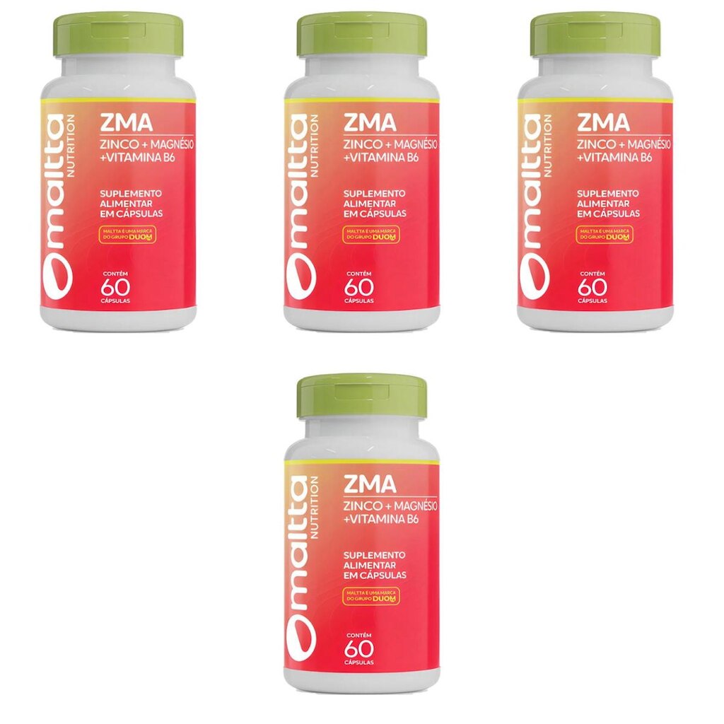 Kit 4 ZMA 4x60 cápsulas Maltta Nutrition