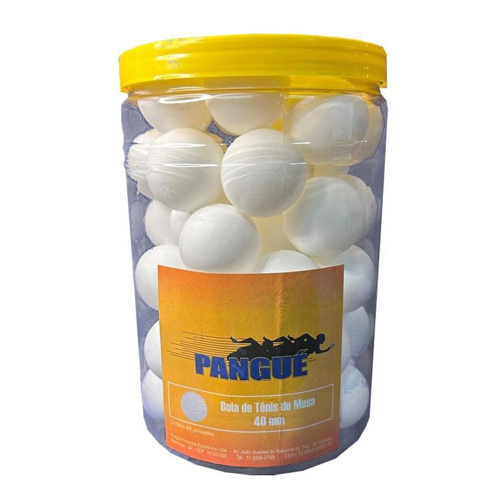 Kit 40 Bolinhas de Ping Pong Recreativo 40 mm