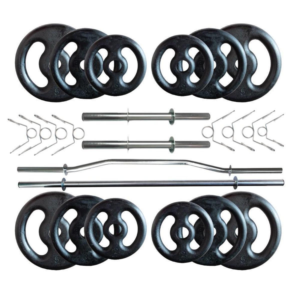 Kit 40 Kg de Anilhas Ferro + 02 Barras de 40cm + Barra W + Barra 120m é ruim? Kit 40 Kg de Anilhas Ferro + 02 Barras de 40cm + Barra W + Barra 120m é boa?