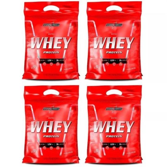 Kit 4x Nutri Whey 907g Refil Integralmedica Menor preço em Kit 4x Nutri Whey 907g Refil Integralmedica