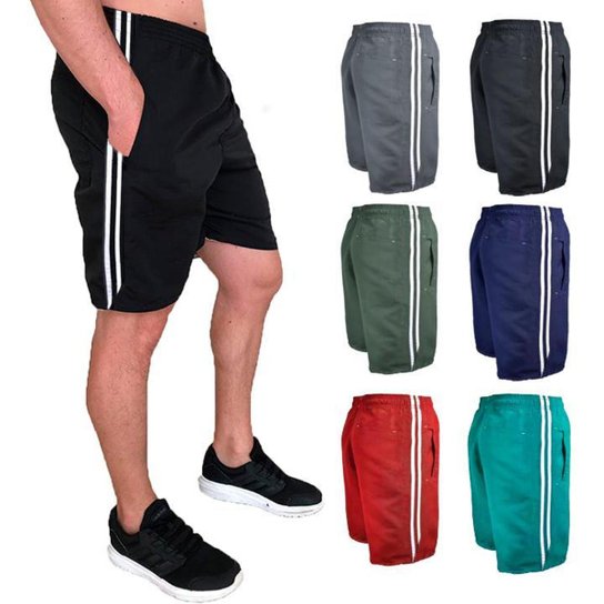 Kit 5 Bermuda Masculina Tactel 3 Bolsos Academia Praia Corrida - Mescla Menor preço em Kit 5 Bermuda Masculina Tactel 3 Bolsos Academia Praia Corrida - Mescla