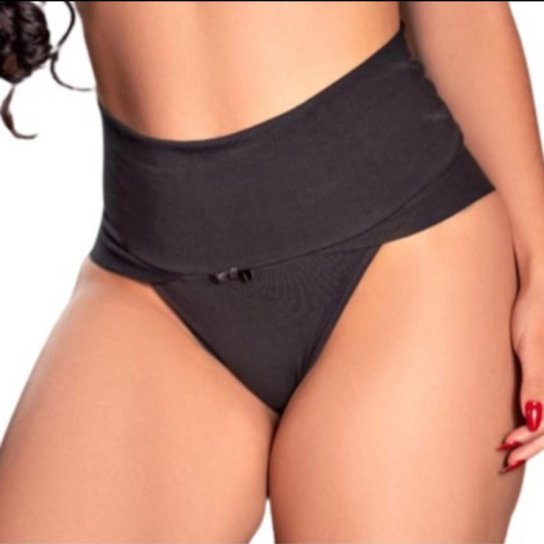 KIT 5 Calcinha Cinta Modeladora Cós Alto Lingerie - Colorido Menor preço em KIT 5 Calcinha Cinta Modeladora Cós Alto Lingerie - Colorido