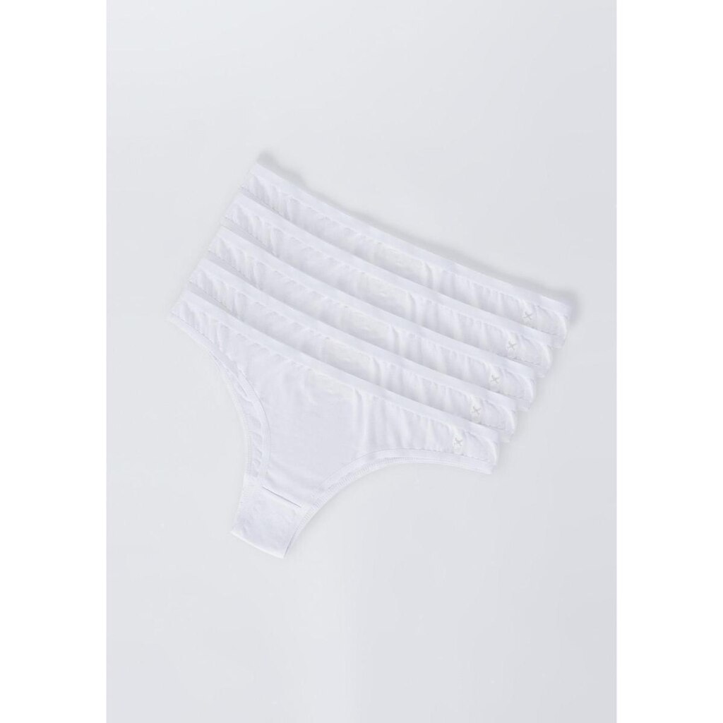 Kit 5 Calcinhas Básicas Tanga Em Algodão