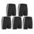 Kit 5 Calções Elite Essential Oreste Granillo Juv - Preto+Branco