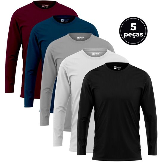 Kit 5 Camiseta Manga Longa Masculina by Zaroc - Preto é ruim? Kit 5 Camiseta Manga Longa Masculina by Zaroc - Preto é boa?