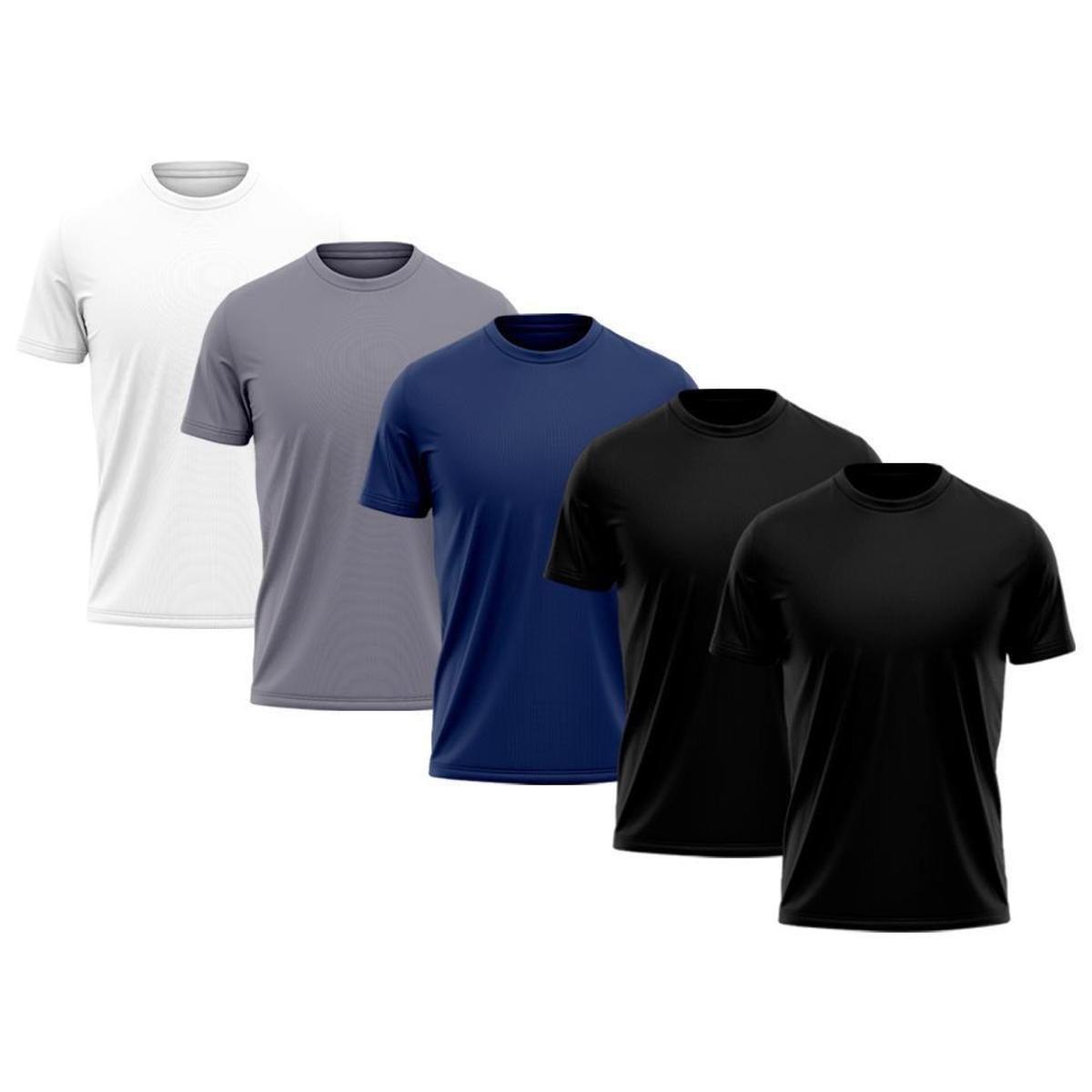 Kit Camiseta Masculina Dry Proteção Solar UV Térmica Academia