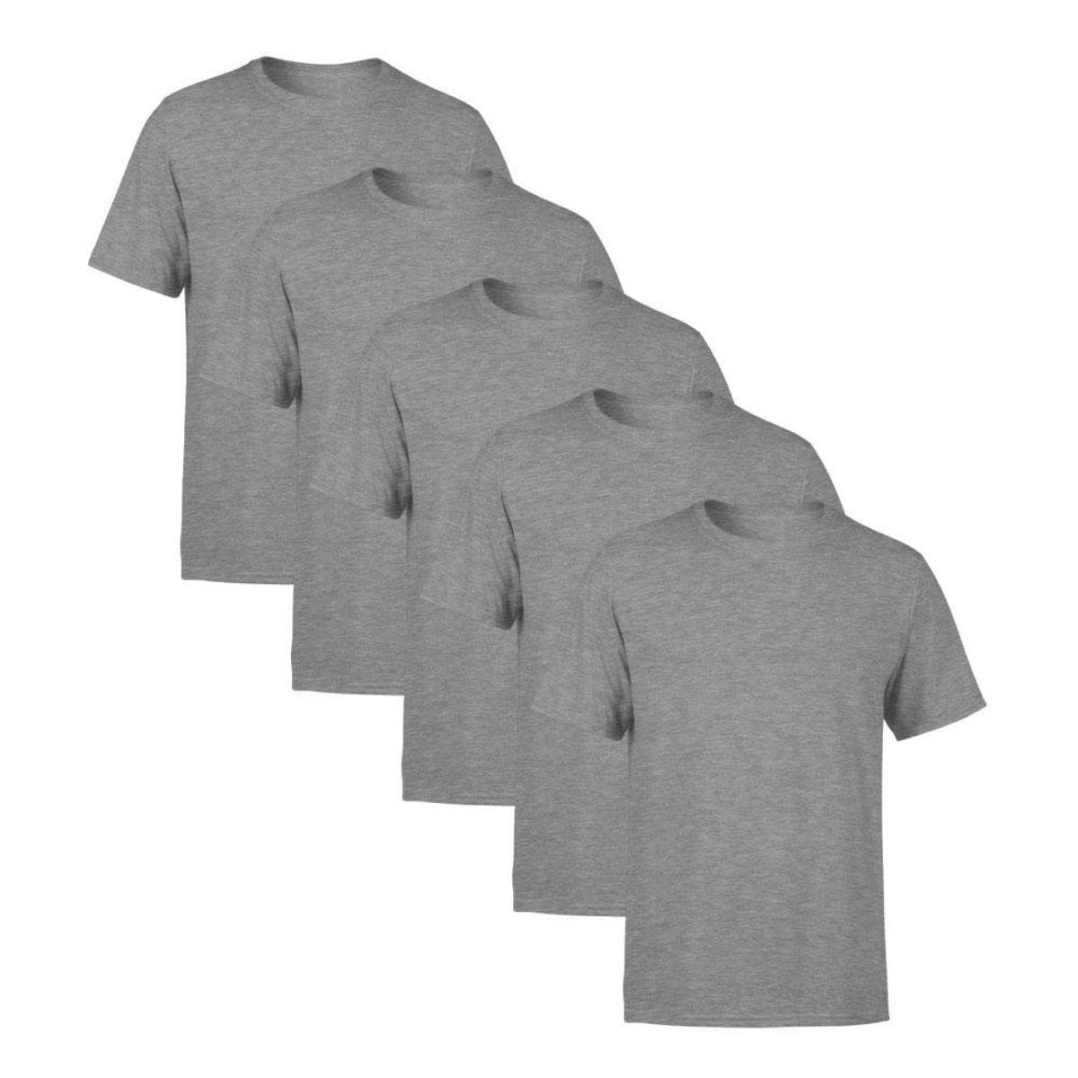 Kit 5 Camisetas AMGK Masculina Lisa Premium 100% Algodão