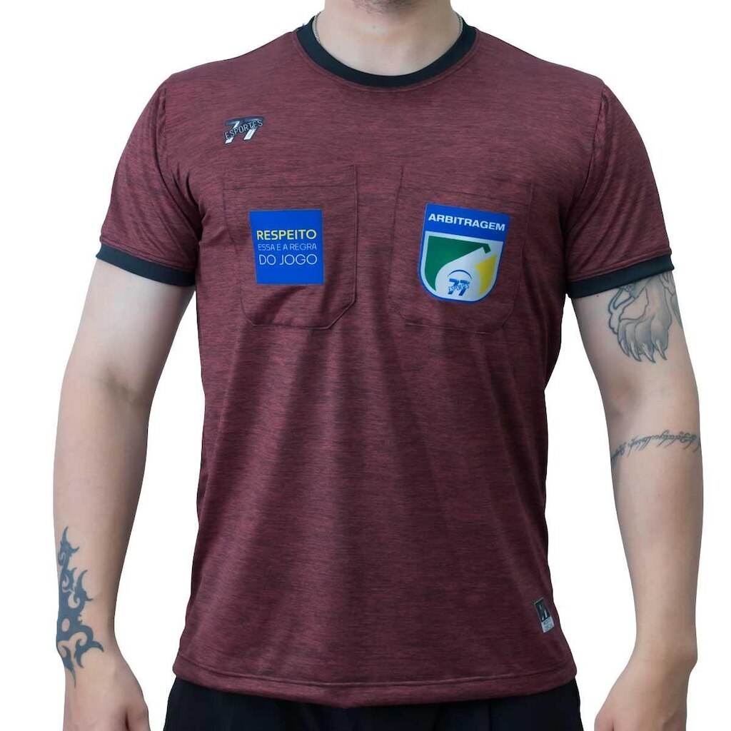 Kit 5 Camisetas Árbitro Dry Melange Mescla Premium