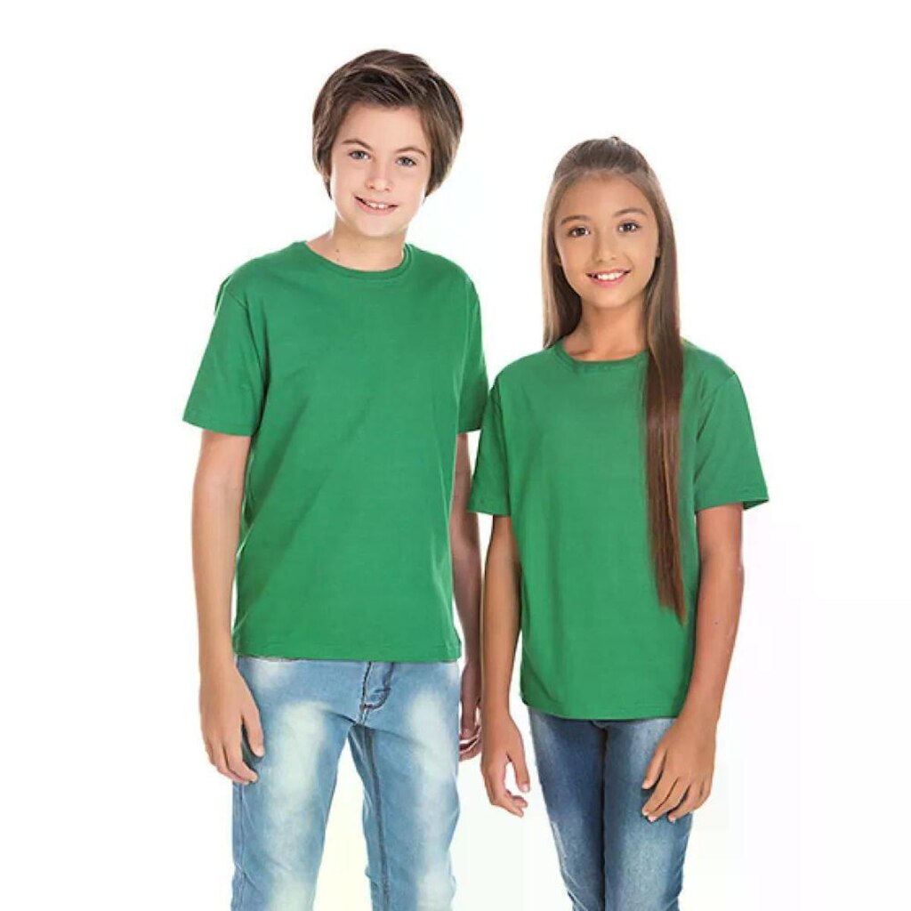 Kit 5 Camisetas Juvenil Básica Lisa 100% Algodão Premium