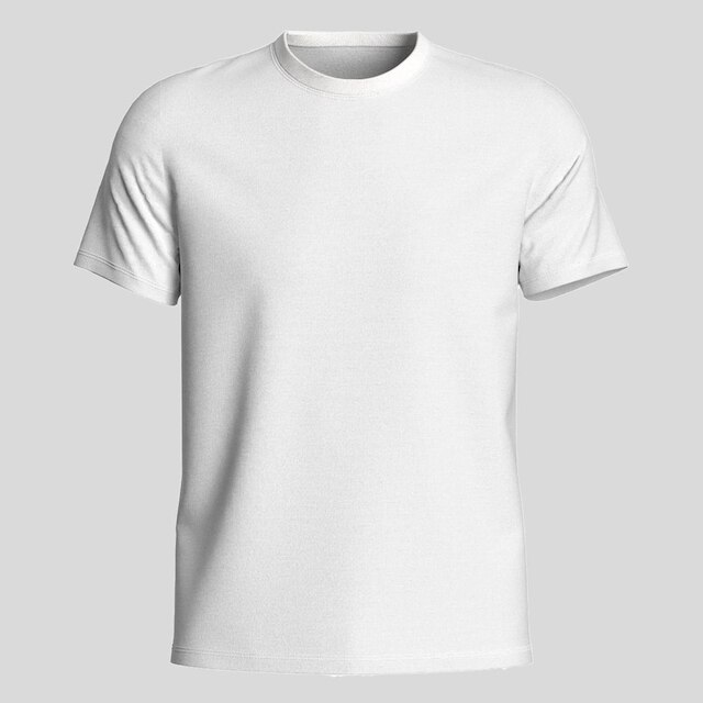 Kit 5 Camisetas Masculina Lisa Algodão Manga Curta Básica Casual
