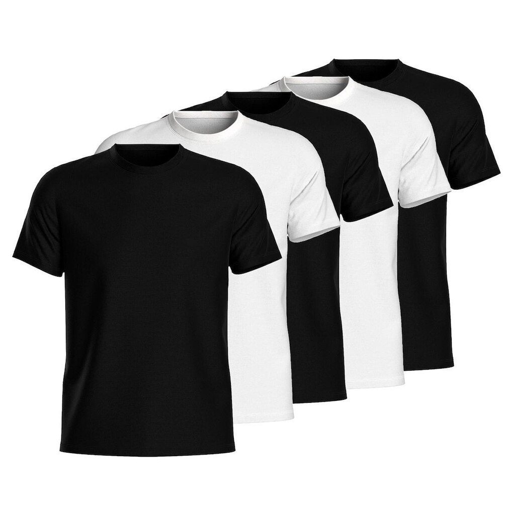 Kit 5 Camisetas Masculina Lisa Algodão Manga Curta Básica Casual
