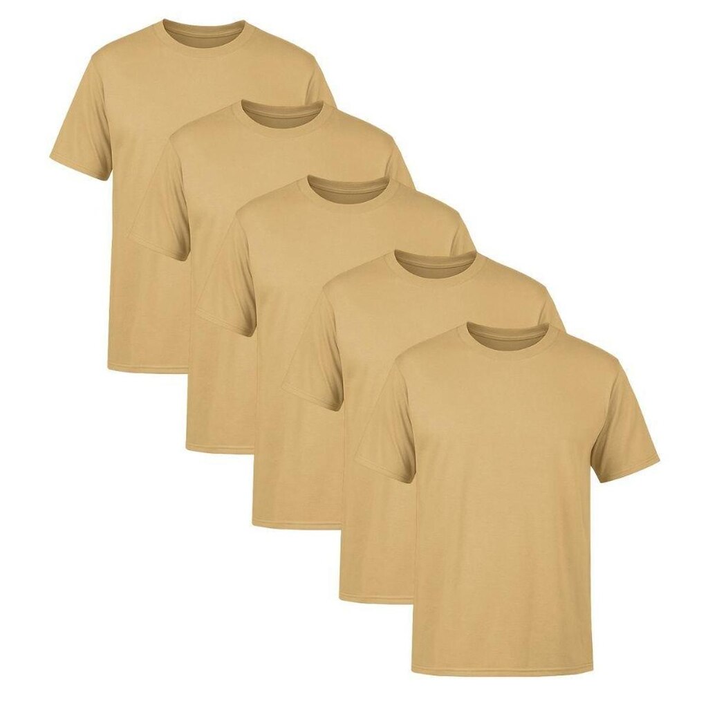 Kit 5 Camisetas Masculina Lisa Premium 100% Algodão