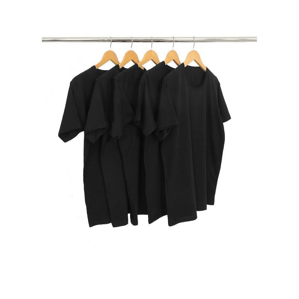 Kit 5 Camisetas Masculinas de Algodão Premium Básica Lisa
