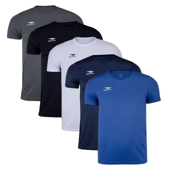 Kit 5 Camisetas Penalty X Masculino - Preto+Branco Menor preço em Kit 5 Camisetas Penalty X Masculino - Preto+Branco