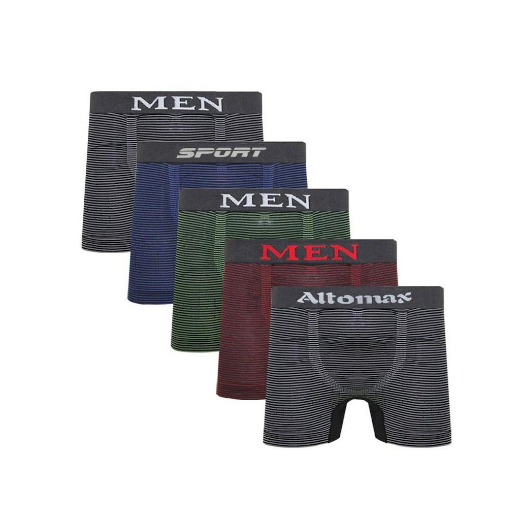 Kit 5 Cuecas Box Microfibra Sem Costura Box MEN
