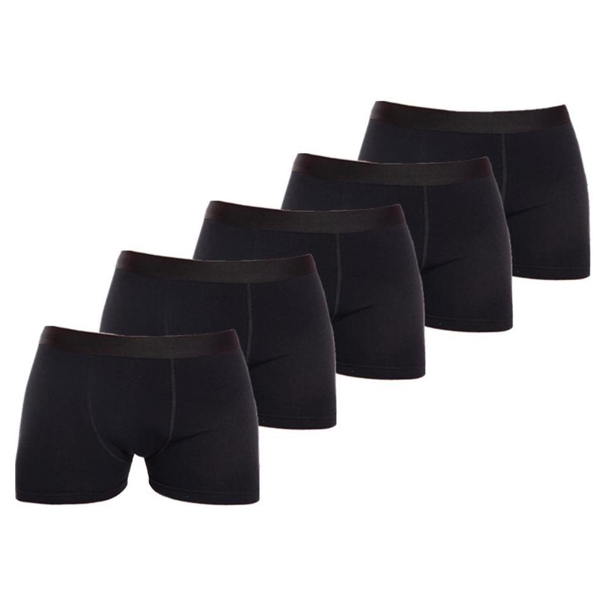 Kit 5 Cuecas Boxer Lisa Cotton Algodão Box Premium Menor preço em Kit 5 Cuecas Boxer Lisa Cotton Algodão Box Premium