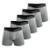 Kit 5 Cuecas Cotton Masculinas Dry Academia - Alpha Co - Cinza