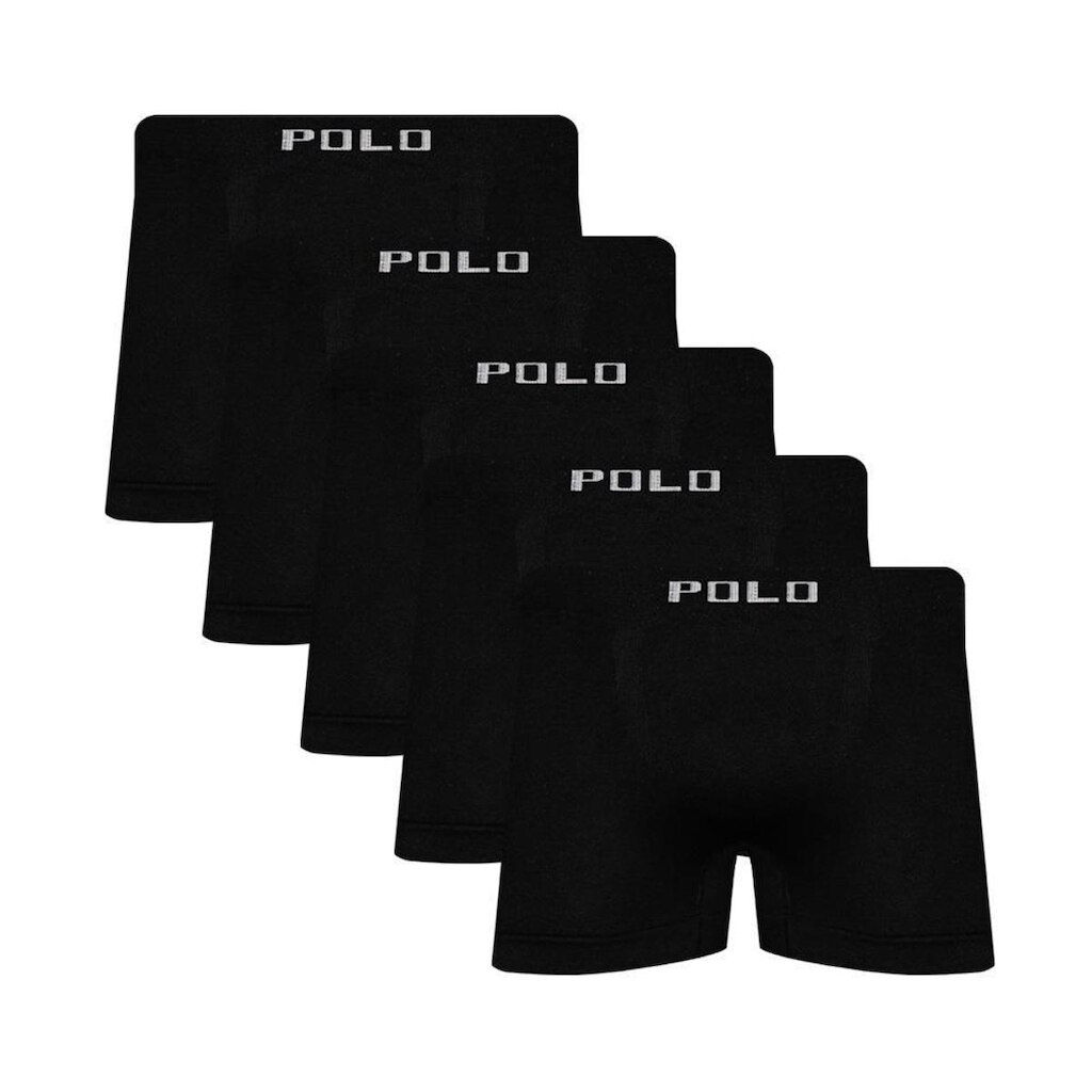 Kit 5 Cuecas Polo Boxer Microfibra - QLC SPORT