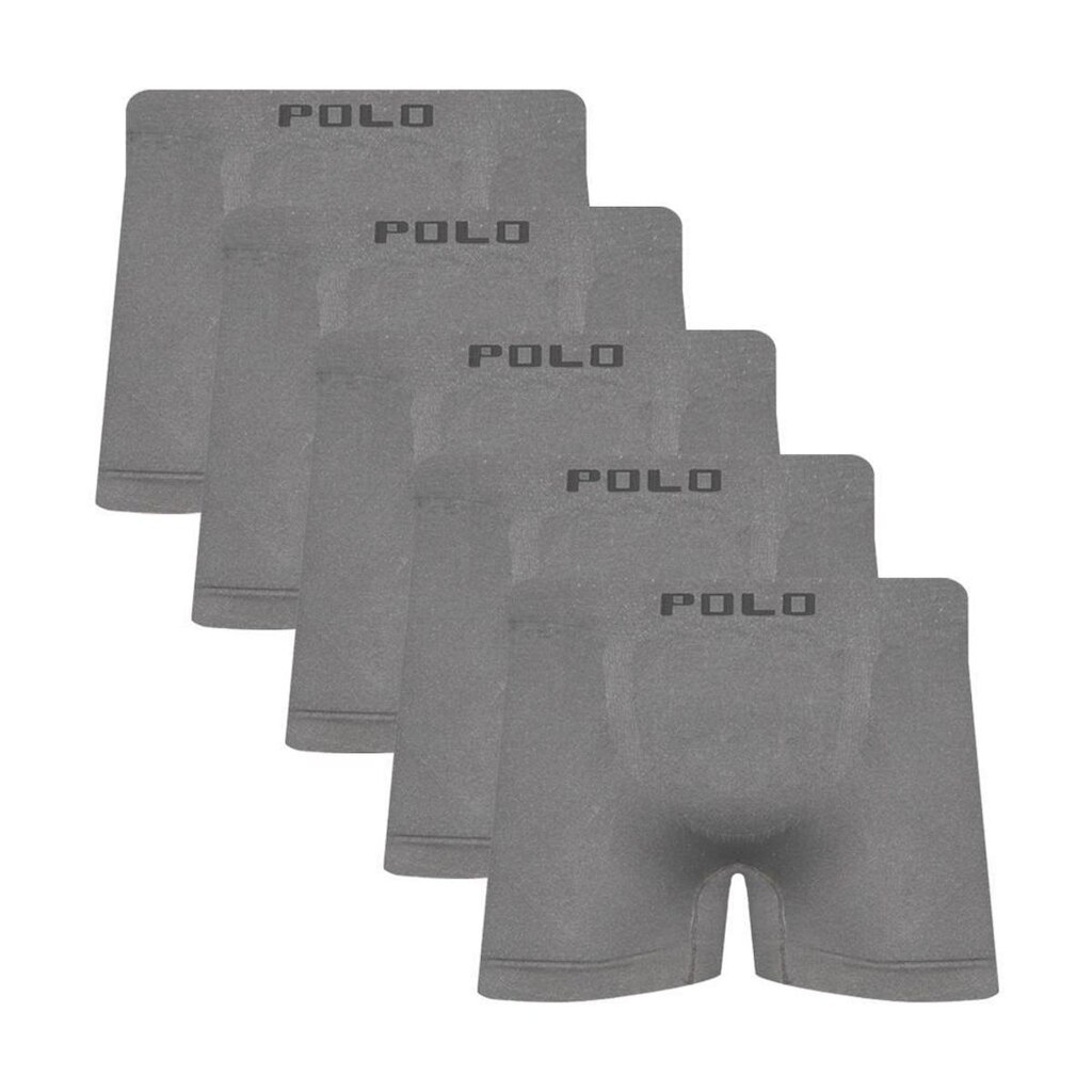 Kit 5 Cuecas Polo Boxer Microfibra - QLC SPORT