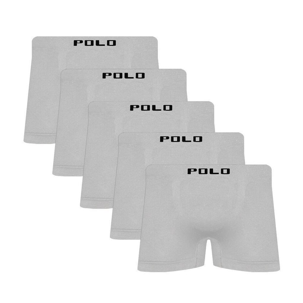 Kit 5 Cuecas Polo Boxer Microfibra - QLC SPORT