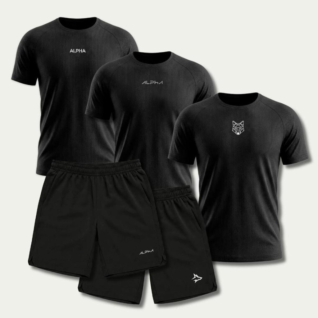 Kit 5 Peças Dry Black Masculino Alpha