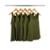 Kit 5 Regatas Femininas De Algodão Premium Básica Lisa - Verde Militar