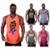 Kit 5 Regatas Longline Cavada Masculina MXD Conceito Sport Fitness Academia Musculação - Laranja+Preto