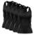Kit 5 Regatas Nadador Via Basic Dry Academia Feminina - Preto