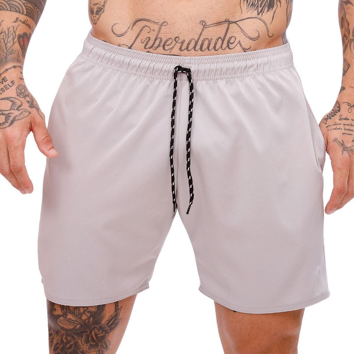 short masculino de tactel