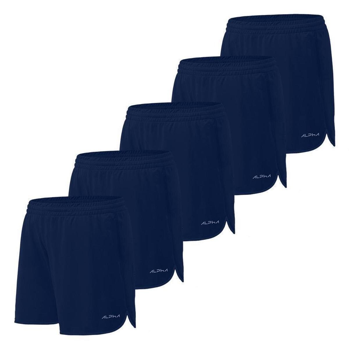 Kit 5 Shorts de Corrida Dry Alpha Co Menor preço em Kit 5 Shorts de Corrida Dry Alpha Co