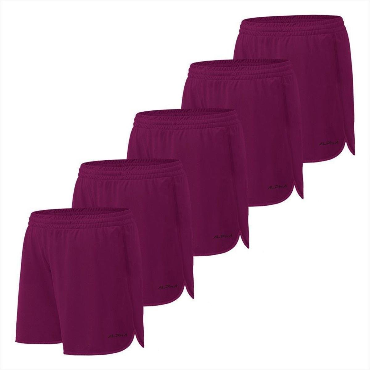Kit 5 Shorts de Corrida Dry Alpha Co Menor preço em Kit 5 Shorts de Corrida Dry Alpha Co