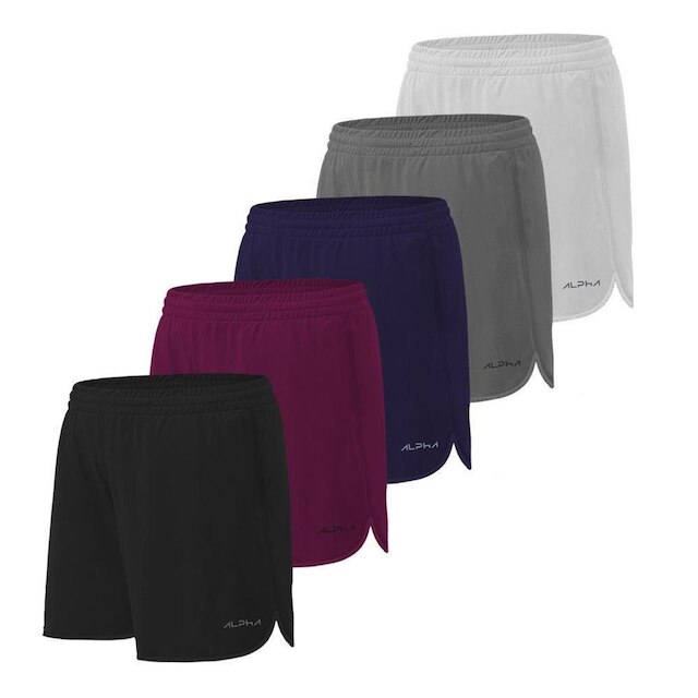 Kit 5 Shorts de Corrida Dry Alpha