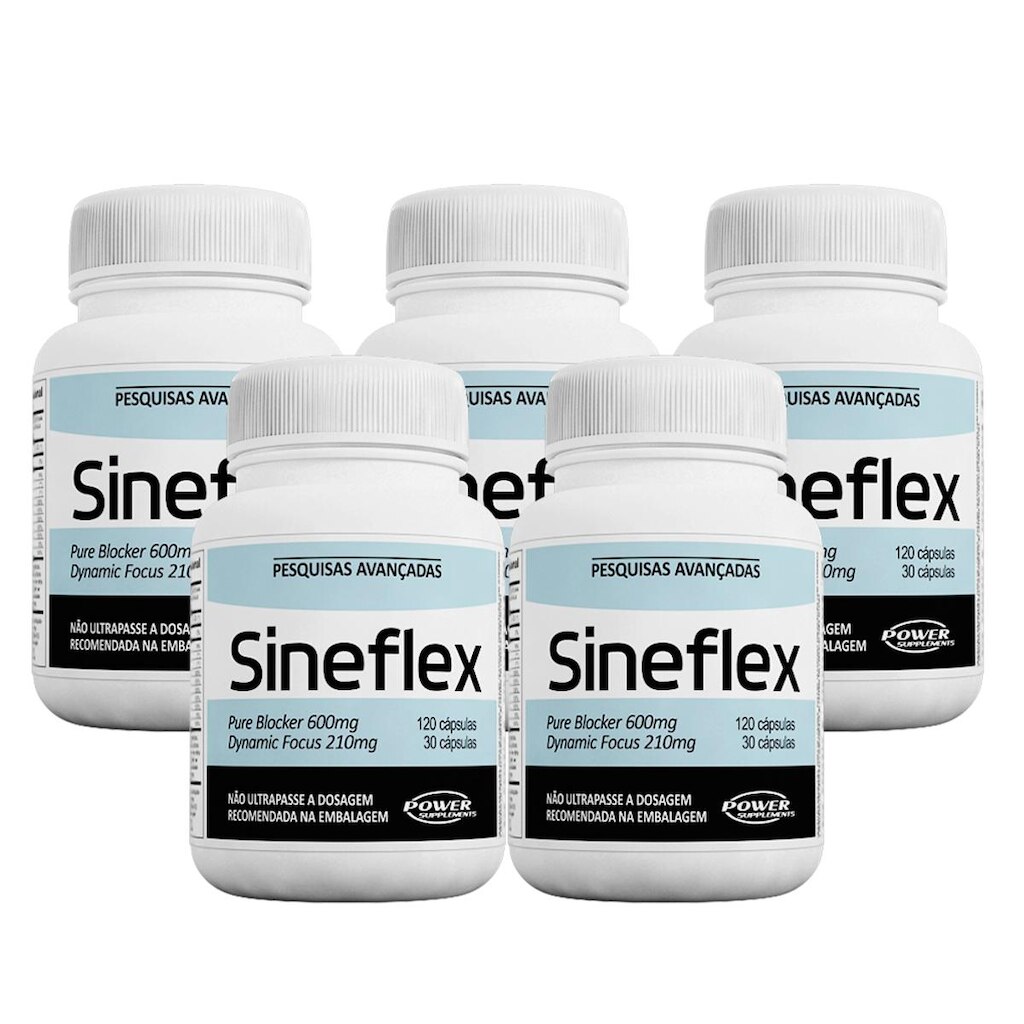 Kit 5 Sineflex 150 Cáps - Power Supplements