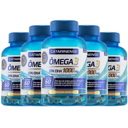 Kit 5 x Ômega 3 Catarinense 60 Caps. é ruim? Kit 5 x Ômega 3 Catarinense 60 Caps. é boa?