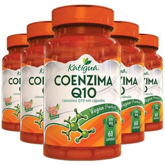 Kit  5x   Coenzima Q10 50mg  Katigua 60  Cáps