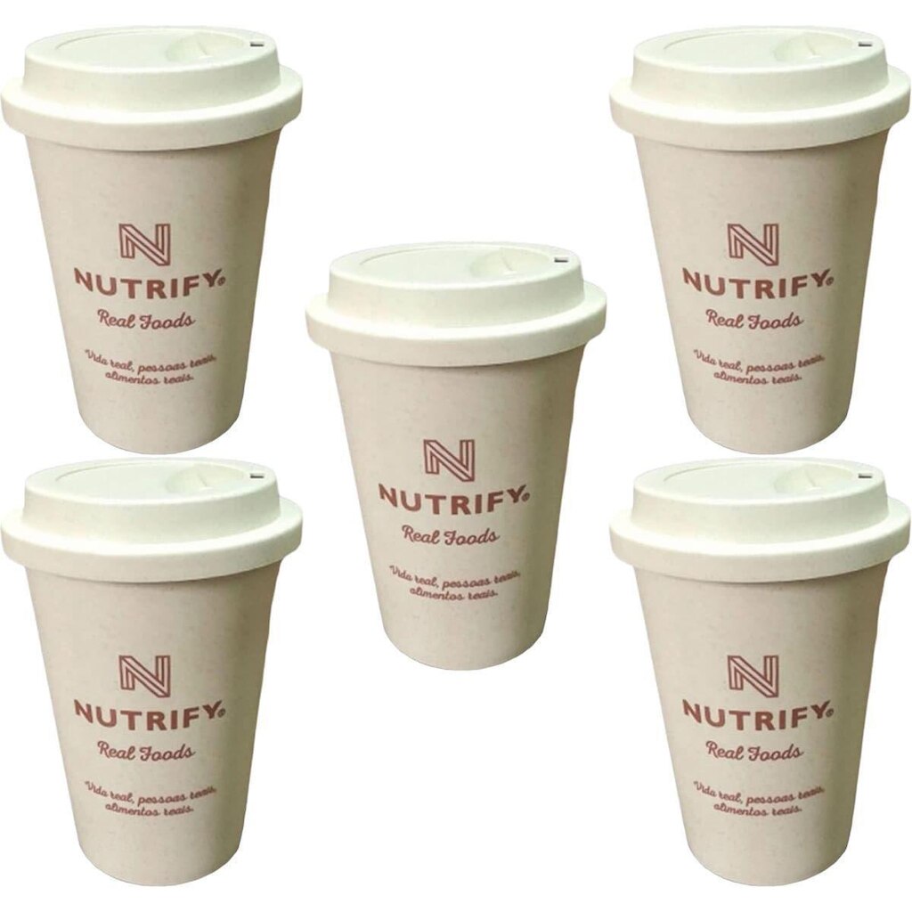 Kit 5X Copo Ecologico - 470ml - Nutrify