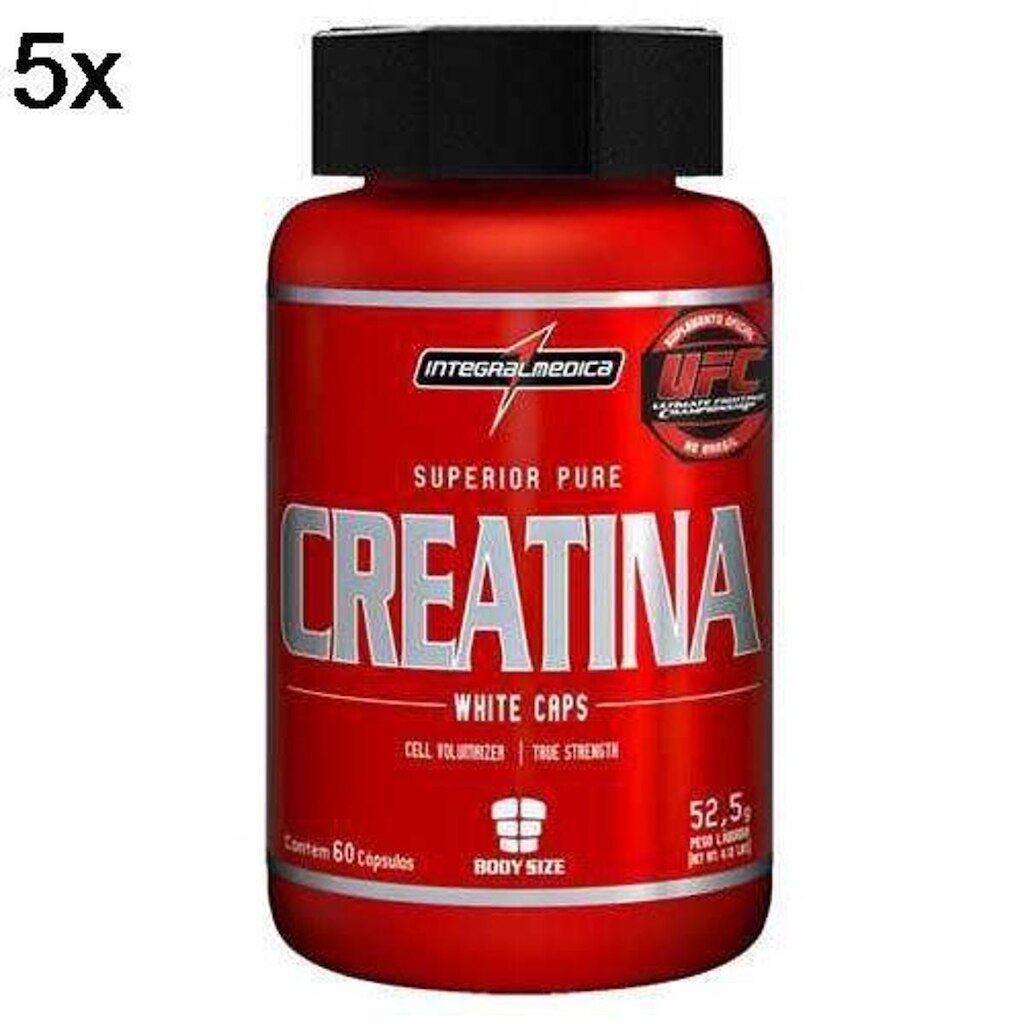 Kit 5X Creatina - 120 Cápsulas - IntegralMédica