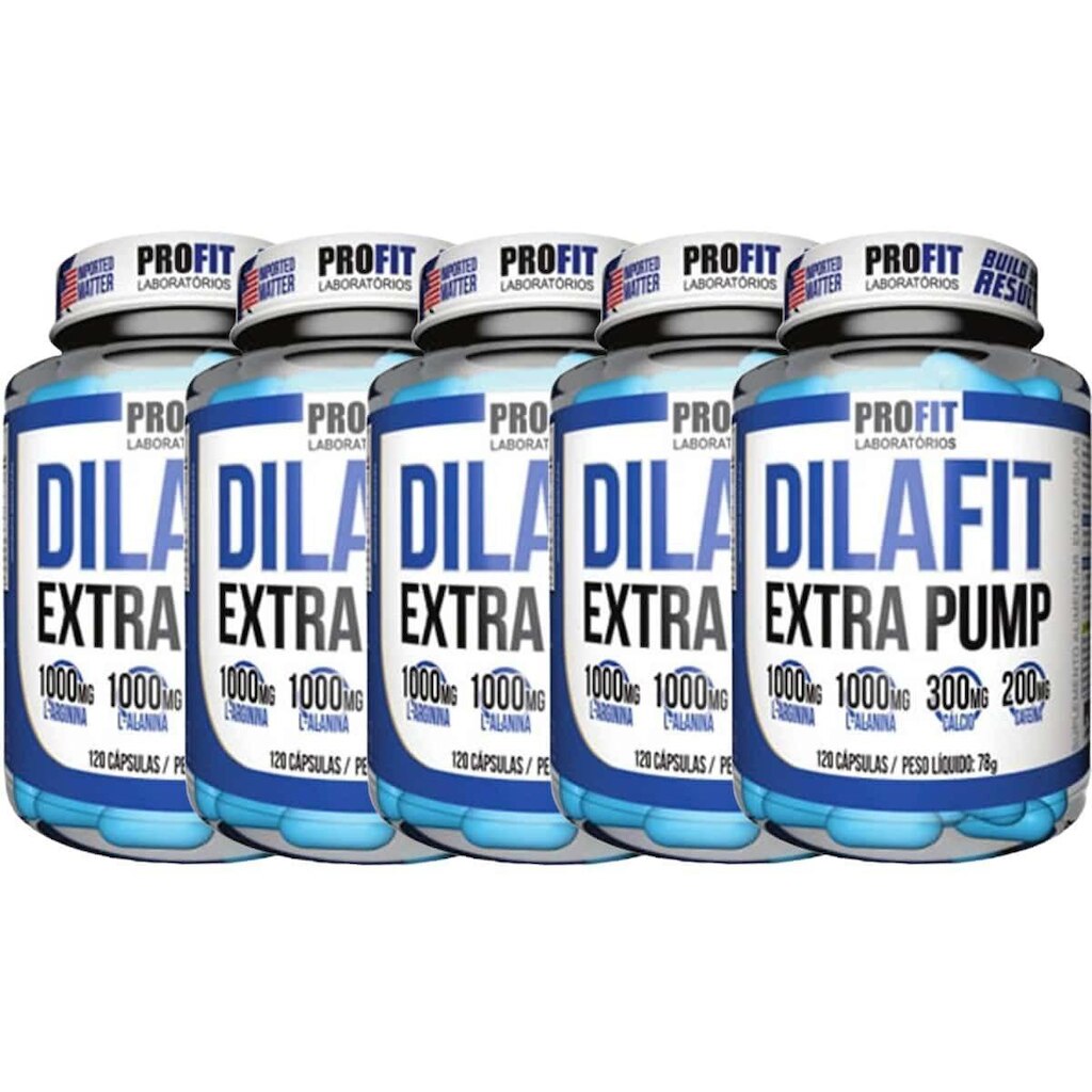 Kit 5X Dilafit Extra Pump - 120 Cápsulas - Profit